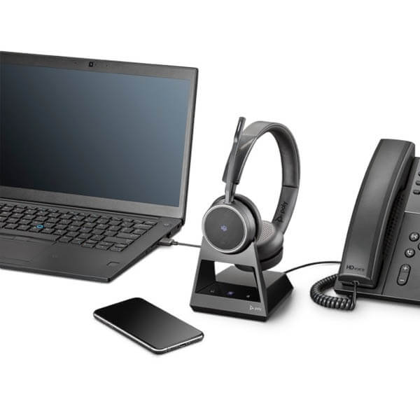 Plantronics Poly Voyager 4220 Office Headset With Base | 214003-05 ...